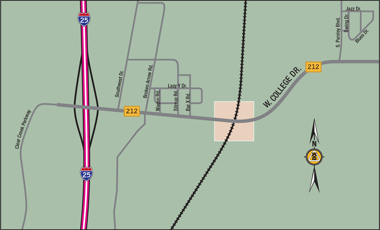 college drive map